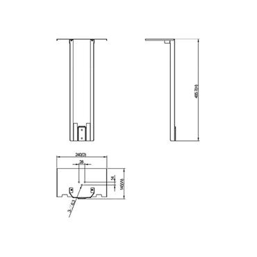 Multibrackets M Workstation Cart Camera Holder hylla - för videokonferenskamera - silver