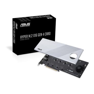 ASUS HYPER M.2 X16 GEN 4 CARD - interfaceadapter - M.2 Card - PCIe 4.0 x16