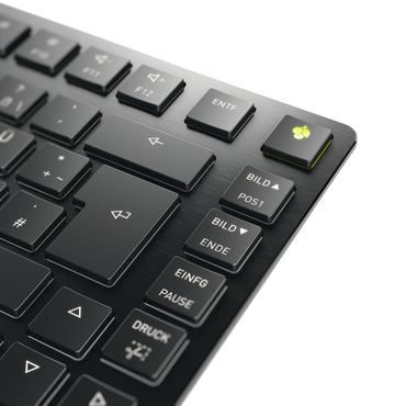 CHERRY KW X ULP 2.0 MINI tastatur Hjemme/kontor USB + RF Wireless + Bluetooth QWERTZ Tysk Sort