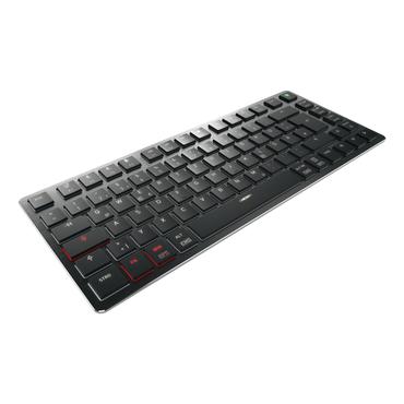CHERRY KW X ULP 2.0 MINI tastatur Hjemme/kontor USB + RF Wireless + Bluetooth QWERTZ Tysk Sort