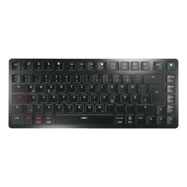 CHERRY KW X ULP 2.0 MINI tastatur Hjemme/kontor USB + RF Wireless + Bluetooth QWERTZ Tysk Sort