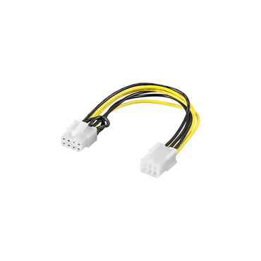 goobay - strømkabel - 8 pin PCIe-strøm til 6 pin PCIe-strøm - 19.5 cm