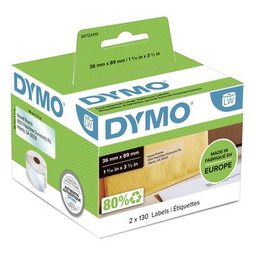 DYMO LabelWriter - adresseetiketter - 260 etikette(r) - 36 x 89 mm