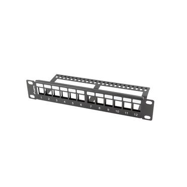 Lanberg PPKS-9112-B - patchpanel (blank) - 1U - 10"