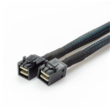 Fantec 2499 Serial Attached SCSI (SAS)-kabel 0,7 m 12 Gbit/sek. Sort, Blå