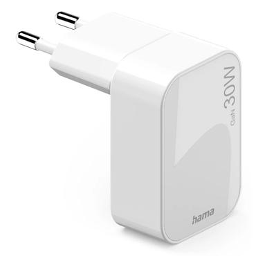 Hama 00201954 oplader til mobil enhed Smartphone, Tablet Hvid Vekselstr&oslash;m Hurtig opladning Indend&oslash;rs
