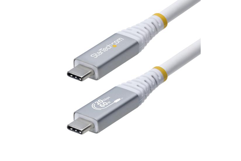 StarTech.com CC3M20GUSB4CXW USB-kabel USB4 Gen 2x2 3 m USB C Hvid