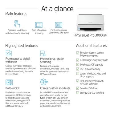 HP Scanjet Pro 3000 s4 Sheet-feed