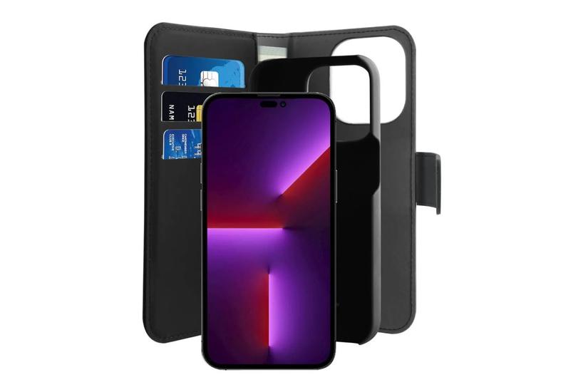 PURO IPC14P61BOOKC3BLK mobiltelefon etui 15,5 cm (6.1") Folie Sort