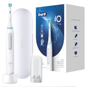 Oral-B iO Series 4 Quite Voksen Roterende tandbørste Hvid