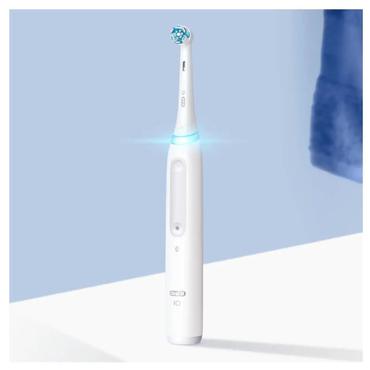 Oral-B iO Series 4 Quite Voksen Roterende tandbørste Hvid