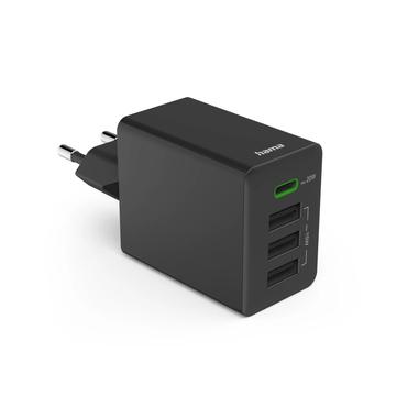 Hama ładowarka sieciowa 35W PD/QC 1x USB-C, 3x USB-A, czarna