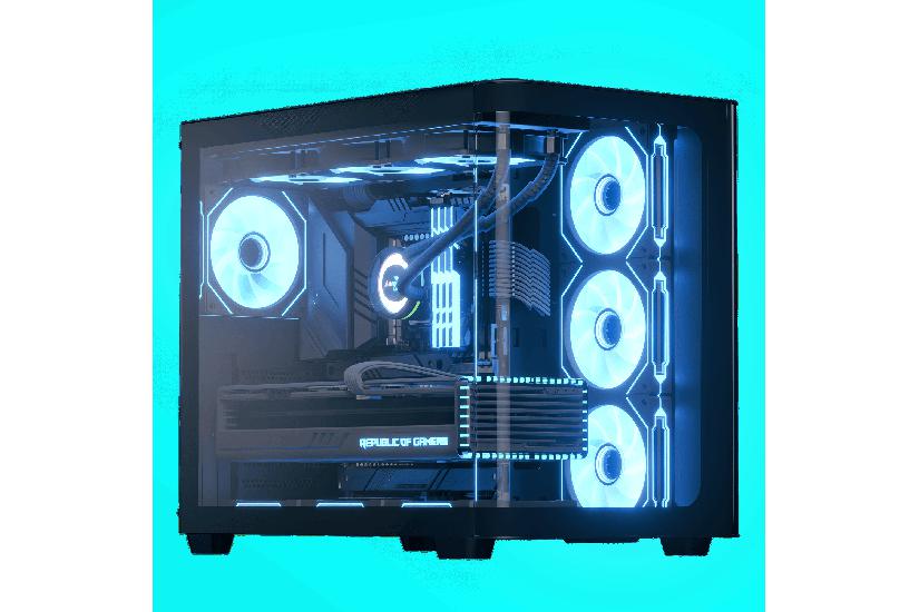 Aerocool Chassi - Midi Tower - 16,2 cm - 45 cm - 7 - Stål - Svart