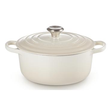 Le Creuset Signature Roaster round 20cm meringue (21177207164430)