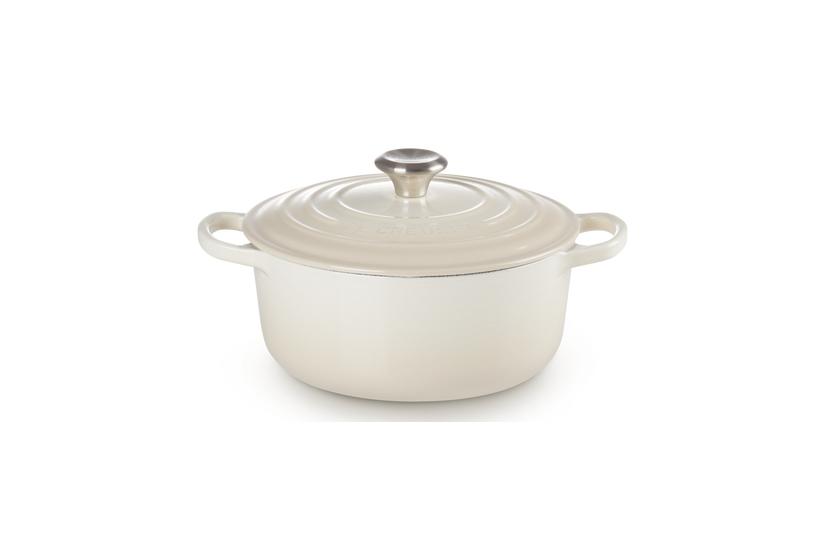 Le Creuset Signature Roaster round 20cm meringue (21177207164430)