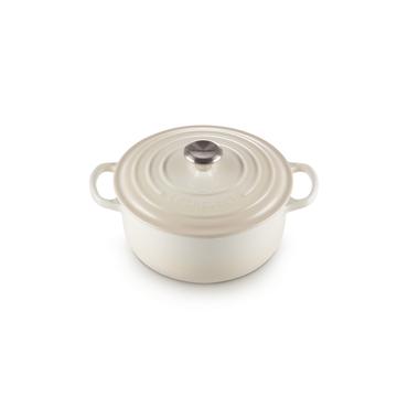 Le Creuset Signature Roaster round 20cm meringue (21177207164430)