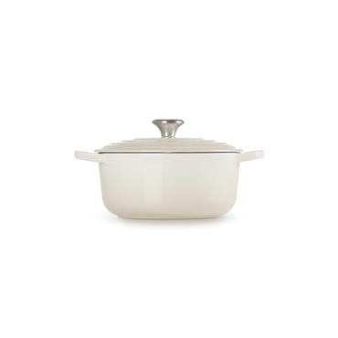 Le Creuset Signature Roaster round 20cm meringue (21177207164430)