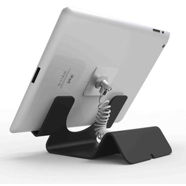 Compulocks Universal Tablet Holder with Coiled Cable Lock stativ - for tablet - sort