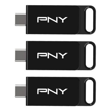 PNY Elite USB-nøgle 128 GB USB Type-C 3.2 Gen 1 (3.1 Gen 1) Sort