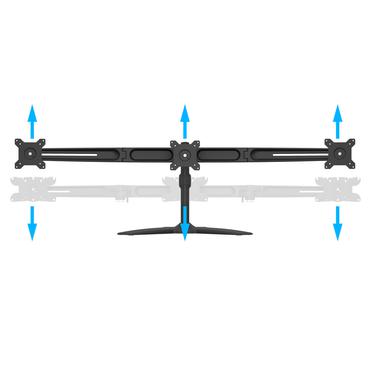 Multibrackets M VESA Desktopmount Triple Arm monteringssæt - for 3 LCD skærme - sort