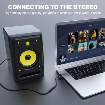 Equip 147945 lydkabel 0,15 m 3.5mm USB Type-A Sort