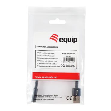 Equip 147945 lydkabel 0,15 m 3.5mm USB Type-A Sort