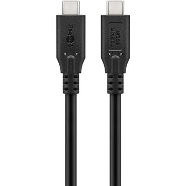 USB-C&trade; Cable, USB 3.2, 100 W, 10 Gbit/s, Power Delivery, 1.5 m - USB-C&trade; connector > USB-C&trade; connector