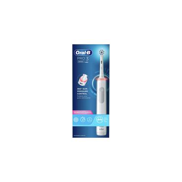 Oral-B Pro Sensitive Clean Pro 3 Voksen Roterende, pulserende tandb&oslash;rste Hvid