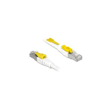 Delock Secure - patch-kabel - 50 cm - vit