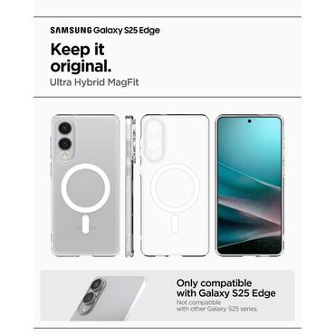 Spigen Ultra Hybrid (MagFit) mobiltelefon etui 17 cm (6.7") Cover Transparent, Hvid