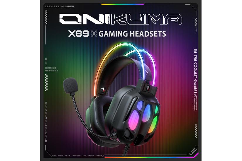 Onikuma - Ledningsført - Sort - 50 mm