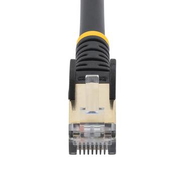 StarTech.com Cat6a Ethernet-kabel - sk&auml;rmad (STP) - 2 m, svart - patch-kabel - 2 m - svart