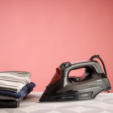 Solac Solution PV2490 Dampstrygejern Keramisk stryges&aring;l 3000 W Sort