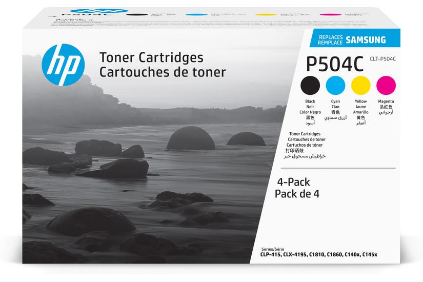 HP CLT-P504C - 4-pack - svart, gul, cyan, magenta - original - tonerkassett (SU400A)
