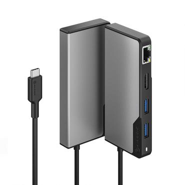 ALOGIC USB-C Fusion ALPHA 5-in-1 Hub V2 - dockingstation - USB-C - HDMI - 1GbE