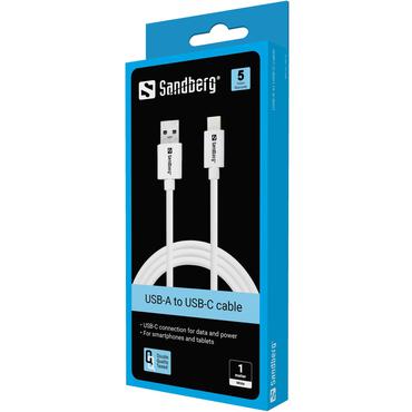 Sandberg - USB typ C-kabel - 24 pin USB-C till USB typ A - 1 m