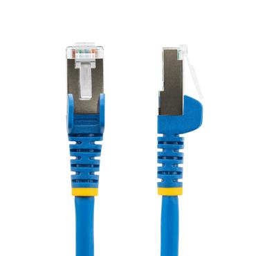 StarTech.com 5m CAT6a Ethernet Cable - Blue - Low Smoke Zero Halogen (LSZH) - 10GbE 500MHz 100W PoE++ Snagless RJ-45 w/Strain Reliefs S/FTP Network Patch Cord - patch-kabel - 5 m - bl&aring;