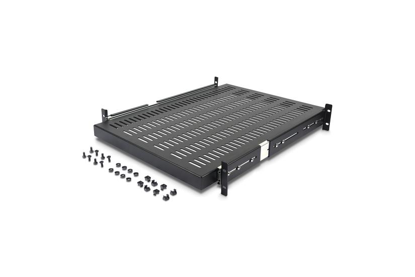 StarTech.com Server Rack Shelf - 2U - 20 to 30in Adjustable Mounting Depth - Vented - Server Rack Cabinet Shelf - 24in Deep - rackhylde - 1U