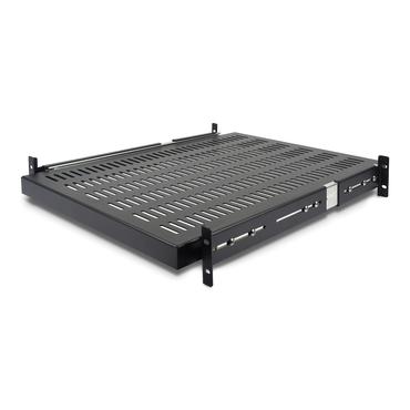 StarTech.com Server Rack Shelf - 2U - 20 to 30in Adjustable Mounting Depth - Vented - Server Rack Cabinet Shelf - 24in Deep - rackhylde - 1U