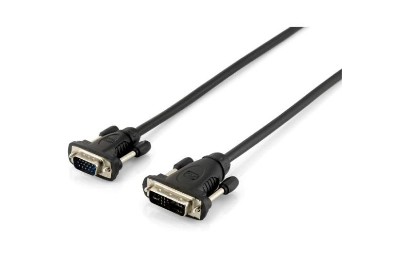 Equip 118943 videokabel adapter 1,8 m DVI-A VGA (D-Sub) Sort