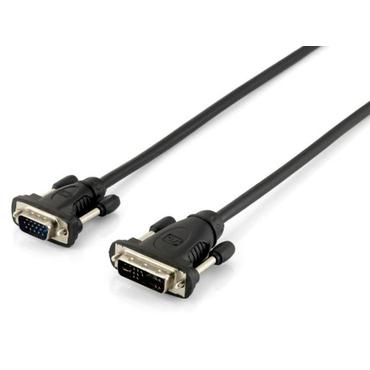 Equip 118943 videokabel adapter 1,8 m DVI-A VGA (D-Sub) Sort
