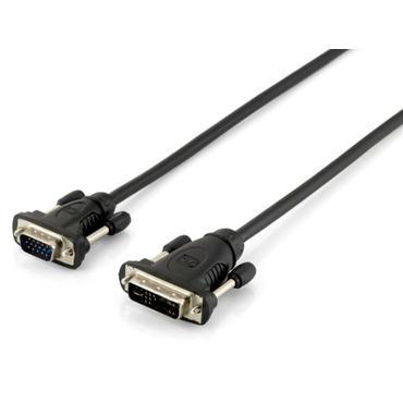 Equip 118943 videokabel adapter 1,8 m DVI-A VGA (D-Sub) Sort