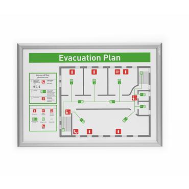 DURABLE Klapprahmen Aluminium A2 silber