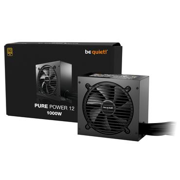be quiet! PURE POWER 12 1000W enhed til strømforsyning 20+4 pin ATX ATX Sort
