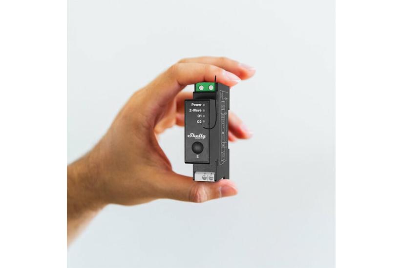 Shelly Qubino Wave Pro 2PM​ str&oslash;mrel&aelig; Sort