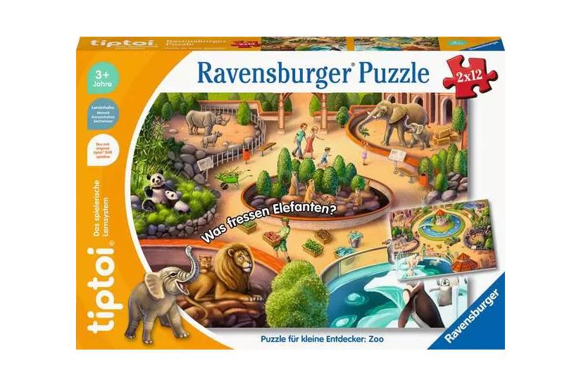 Ravensburger tiptoi 00138 puslespil 12 stk Tegnefilm