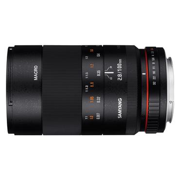 Samyang 100mm F2.8 ED UMC MACRO MILC Objektiv med fast fokus Sort