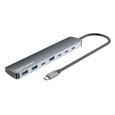 Manhattan 181167 dockingstation Ledningsført USB 3.2 Gen 2 (3.1 Gen 2) Type-C Grå
