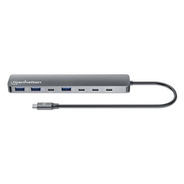 Manhattan 181167 dockingstation Ledningsført USB 3.2 Gen 2 (3.1 Gen 2) Type-C Grå
