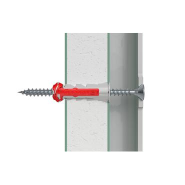 Fischer DuoPower 8 stk Skrue og v&aelig;gstiks&aelig;t 40 mm